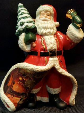 Norman Rockwell " Trimming The Tree " Bradford Editions Holiday Santa Heirloom Ed