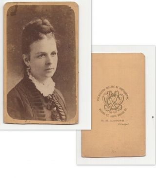Very Old Photo Of Young Lady,  By Philadelphia College Of Photography (685