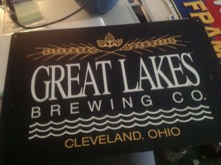Great Lakes Brewing Co Metal Tacker Beer Sign 22 " X15 "