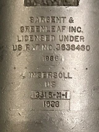 Sargent And Greenleaf 831b Ingersoll Us Military High Security Padlock With Key