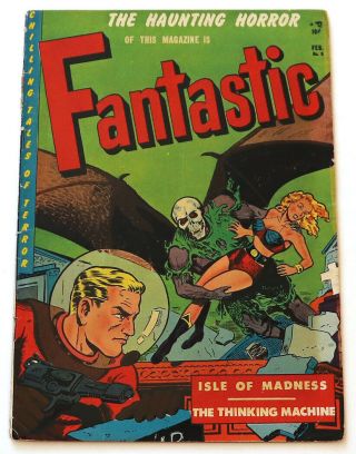 Fantastic 8 (cool Cover & Sci - Fi Stories,  Captain Science,  Fr,  Youthful 1952)