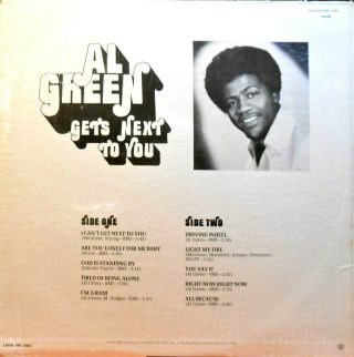 Al Green - Gets Next To You [LP,  Hi/SHL - 32062 `71] 2