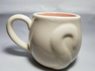 3D Kitty Cat Mug Ceramic Cup Tea Coffee Pink White Gift 8 oz. 2