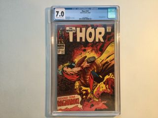 Marvel 1968 The Mighty Thor 157 Cgc 7.  0 Jack Kirby Stan Lee Ragnarok Mangog