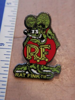 Small Green Rat Fink Novelty Hat Pin Lapel Pin Ed " Big Daddy " Roth