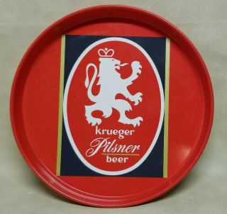 Vintage Krueger Pilsner Beer Tray Gottfried Krueger Brewing Company