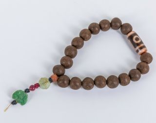 19th Sino - Tibetan/chinese Style Agarwood Prayer Beads