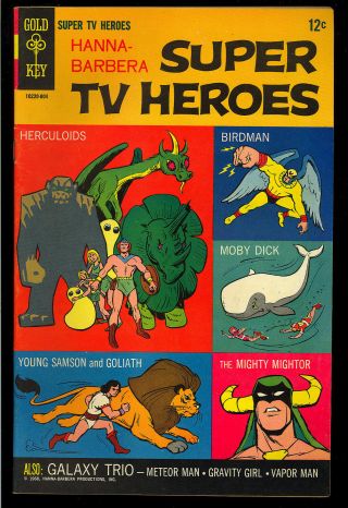 Hanna - Barbera Tv Heroes 1 Gold Key Tv Comic 1968 Fn - Vf