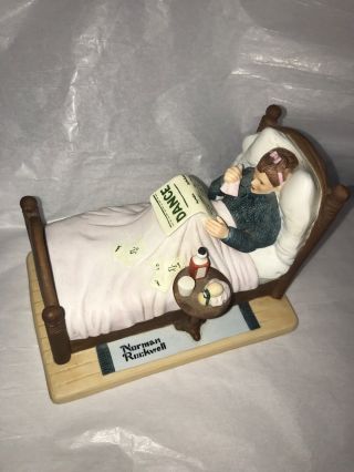 Norman Rockwell " The Cold " Porcelain Figurine 1st Series