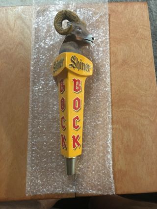 - Shiner Bock Ram Beer Tap Handle