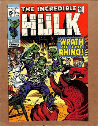 Incredible Hulk 124 - Near 9.  2 Nm - Marvel Comics
