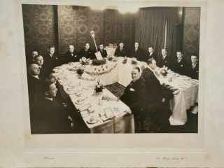 Large Old Photo Of Masonic Dinner,  By Rawood Ltd