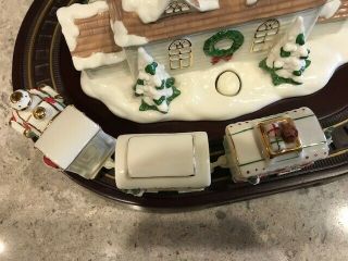 2002 Avon Holiday Express Porcelain Christmas Train with Sound and Motion 3
