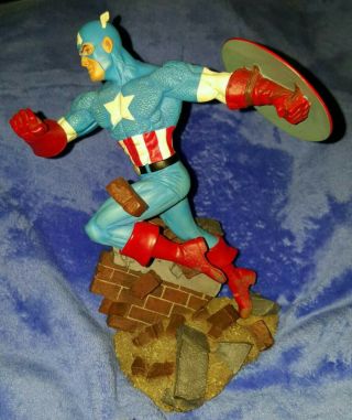Marvel Captain America Diamond Select 2002 Resin Statue