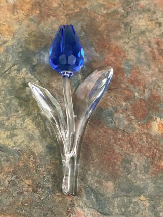 Swarovski Crystal Blue Tulip Renewal Gift No Box Look