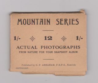 12 Vintage Photo Snaps In Envelope – Lake District – 1934 – Vest Pocket Souvenir