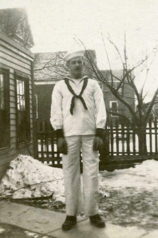 Y477 Vtg Photo Henry King,  Navy Sailor Wwi Era C Early 1900 