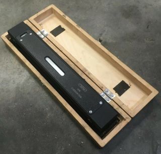 Fowler 12” Machinist Precision Level In Case Lathe / Milling Machine Set Up Tool