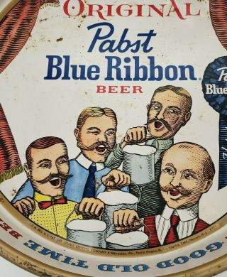 Vintage Pabst Blue Ribbon Beer PBR Barbershop Quartet Tray,  P - 923 2