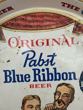 Vintage Pabst Blue Ribbon Beer PBR Barbershop Quartet Tray,  P - 923 3