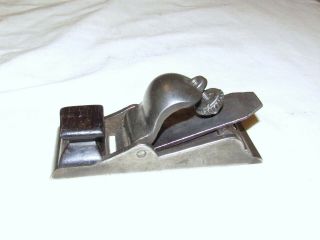 Small Antique Chariot / Block Plane Old Woodworking Tool Rosewood And Steel
