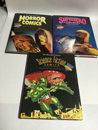 The Taylor History Of Comics Books 1 - 3 Hc Hardcover Oversized Horror Superhero