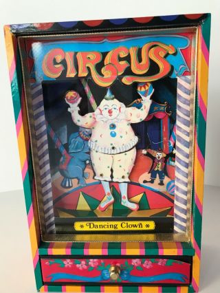 Otagiri Circus Clown Music Box Vintage