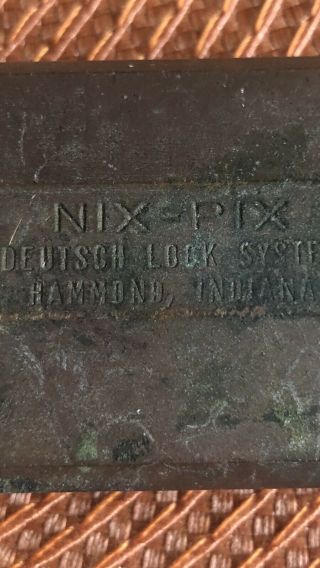 NIX - PIX Deutsch Lock System 2
