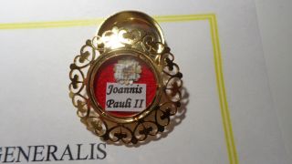 Reliquary Relic Of Pope John Paul Ii With Certificate