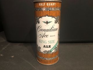 Canadian Ace Ale 16oz Flat Top Beer Can