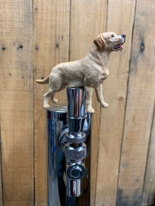 Yellow Lab Dog Beer Keg Tap Handle Kegerator Labrador Retriever Mini Knob Pull