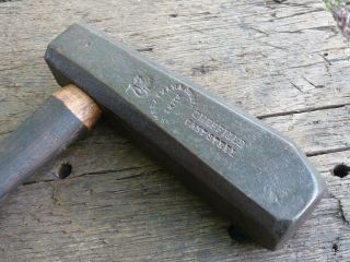 Old English Wheatman & Smith Blacksmith/anvil/bladesmith Dog Head Saw Hammer Vg
