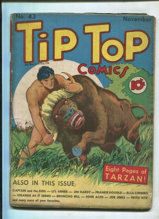 Tip Top Comics 43 - " Eight Pages Of Tarzazn " (3.  5) 1939