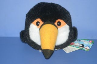 Kotori Tai Bird Toucans Vacation Plush Doll 4 " Amuse Black