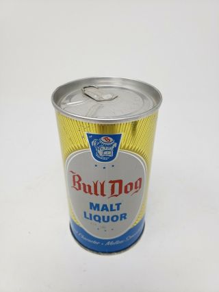 Bull Dog Early Zip Top Beer Can In