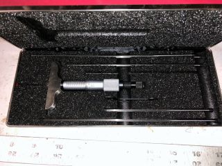 Machinist Tool Lathe Mill Starrett No 449 Depth Micrometer Gage Gauge Okcb