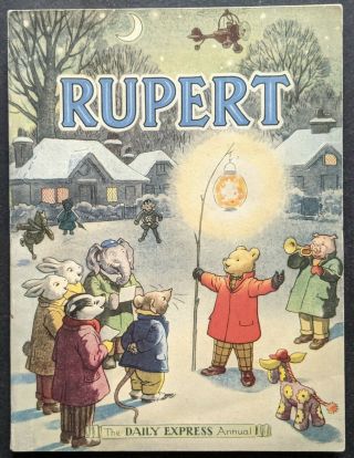 RUPERT ANNUAL 1949.  A NEAT INSCRIPTION NOT CLIPPED.  GREYCAINES. 2