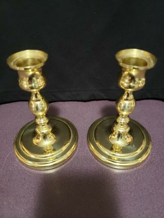 Vintage Baldwin Brass Candle Holders,  Set Of 2