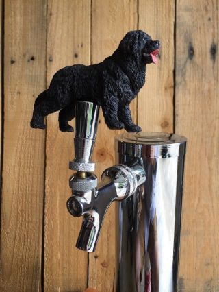 Newfoundland Dog Beer Keg Tap Handle Kegerator Knob Pull Akc Ncaa Dogs Dawgs