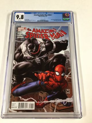 Spider - Man 654.  1 Cgc 9.  8 White Pages 1st Solo Flash Venom Story