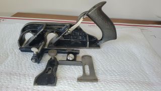Vintage Stanley No.  78 Sweetheart Sw Rabbet Plane With Fence And Depth Stop