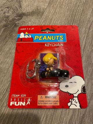 Peanuts Schroeder Playing Piano Keychain Keyring - Basic Fun