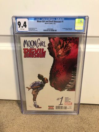 Moon Girl And Devil Dinosaur 1 Cgc 9.  4 First Appearance Of Moon Girl