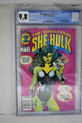 Sensational She - Hulk 1 Cgc 9.  8 Nm/mint Origin Retold John Byrne Cover Marvel