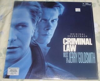 Criminal Law (jerry Goldsmith) Rare Factory Stereo Lp (1988)