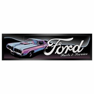 Ford Parts Bar Runner Mat Man Cave Bar Fathers Day Birthday Christmas Gift 4712