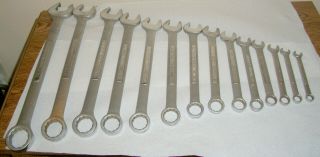 Vintage Craftsman - V - Series 14 Pc Combination Wrench Set 1 1/4 " - 3/8 "