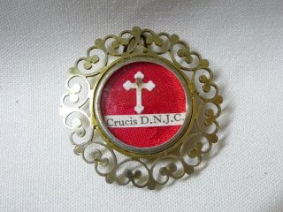 ✝ Reliquary Relic D.  N.  J.  C.  True Cross Of Our Lord Jesus Christ