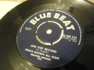 Rare Blue Beat Reggae,  Ska Prince Buster Uk Vinyl 45 Al Capone,  Bb324 One Step