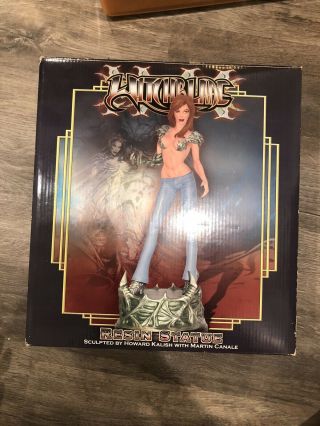 Witchblade Resin Statue Dynamics Forces 2003 Bust Figure W/stand